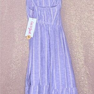 Target Cat & Jack Light Blue Striped Dress